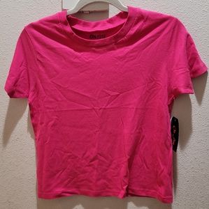 Hot Pink Short Sleeve Tee, NWT